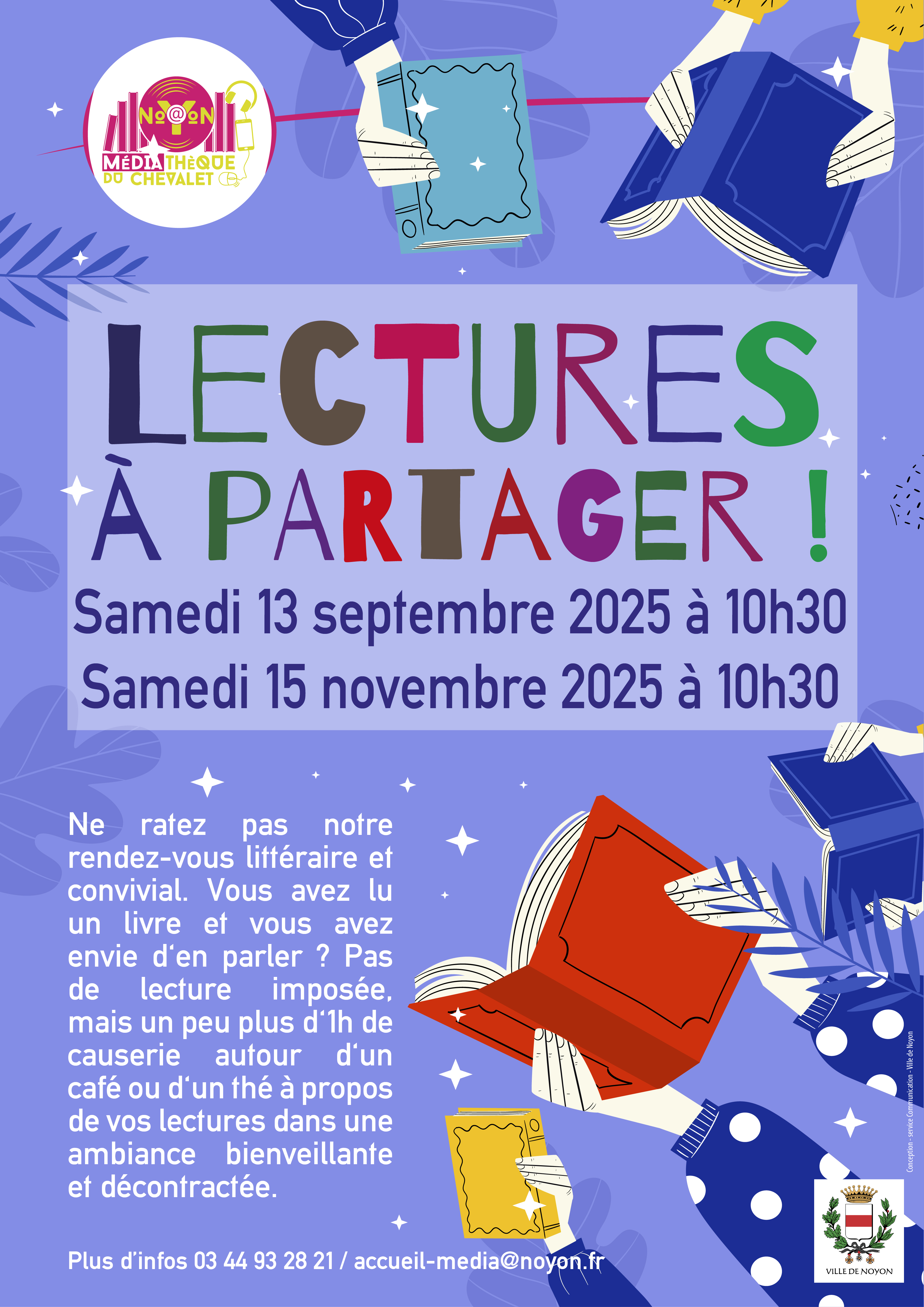 affiche lectures à partager